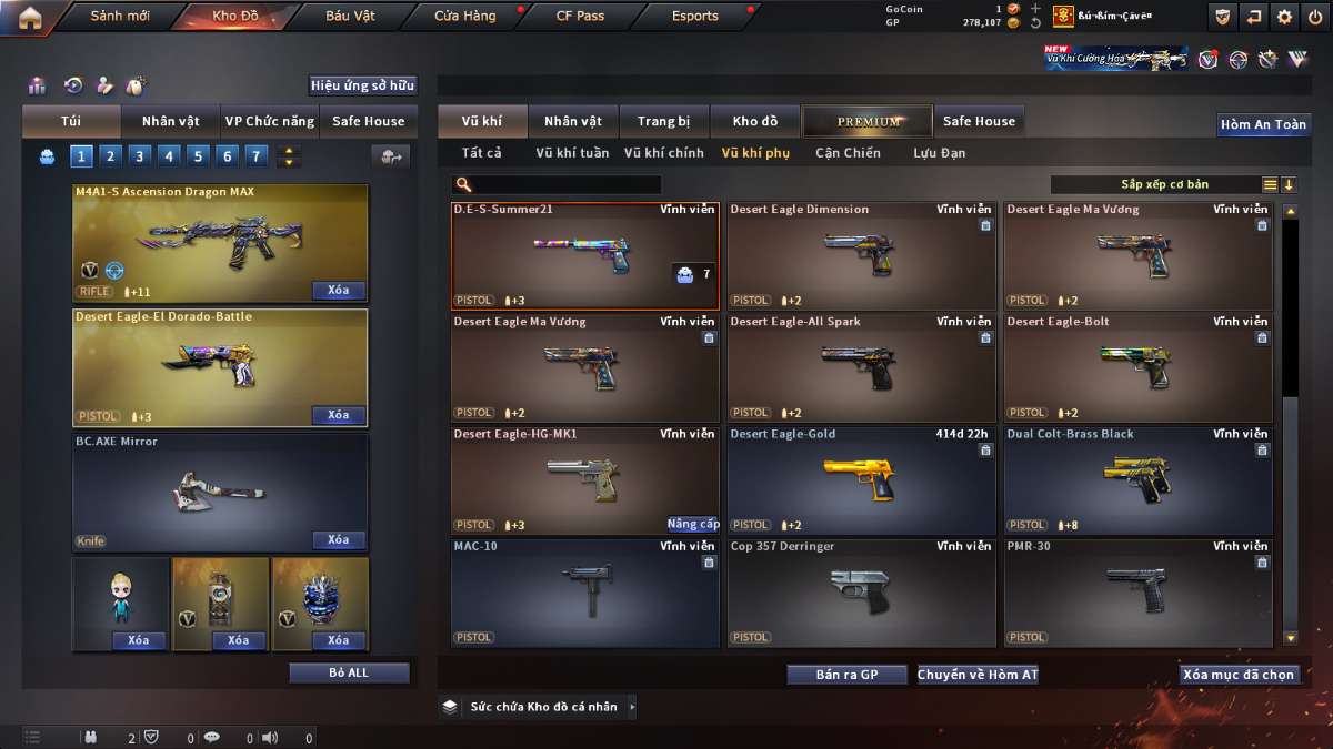shop acc cf uy tin gia re